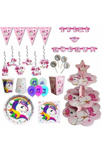 UNICORN Unicorn Birthday Set for 8 People