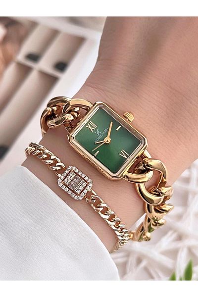 Daniel Klein 30 Mt Water Resistant Women's Wrist Watch+Bracelet with Steel Chain Design Band Z.10044.S4