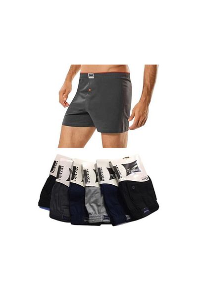 KEYAL Tutku 6 Pack Ανδρικό Βαμβακερό Μπόξερ Μικτό Χρώμα