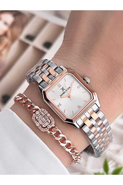 Daniel Klein 30 Mt Water Resistant Steel Band Women's Wrist Watch & Bracelet - Bfg.13877.11