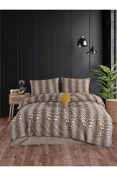 Boreas Home Set cuvertură de pilota dublă elastică Leopard