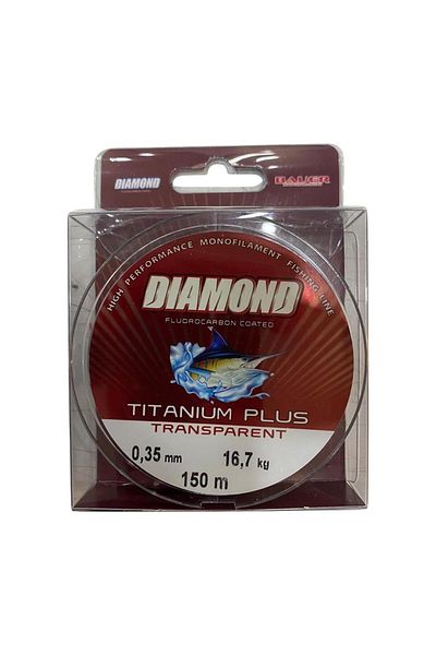 BAUER Diamond Titanium Plus 0.35 mm 150 Mt Fishing Line - Color: Gray 16.7 kg