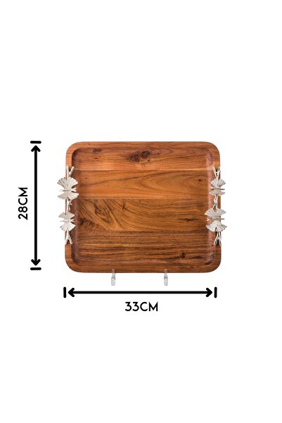 Dania Rectangular wooden tray, size 28 × 33 CM