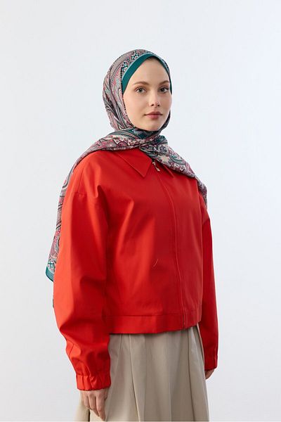 MİRSOY SCARF Şal etnic cu model petrol - Mina Pattern