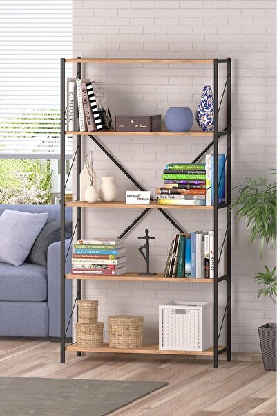 NETPLUSMOBİLYA METAL ÇOK AMAÇLI KİTAPLIK VE ÇOK AMAÇLI RAF VE STAND 180 CM