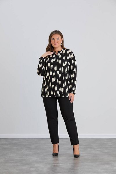 wearon tekstil Women's Combed Combed Viskose Patterned Fabric Bluz