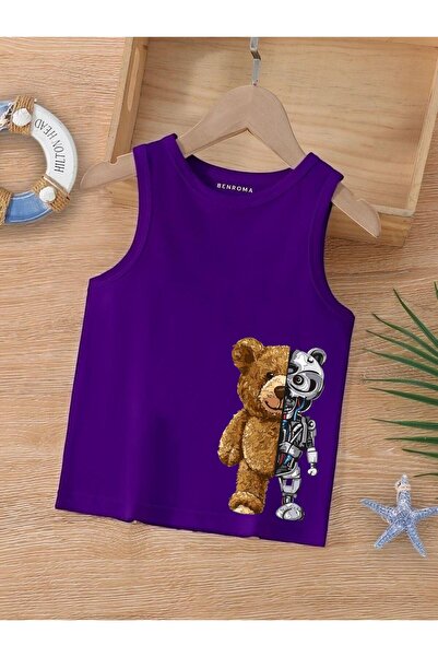BENROMA KİDS DEČJA MAJICA BEZ RUKAVA SA SNIJEGOM I CRTANIM LIKOM Lik