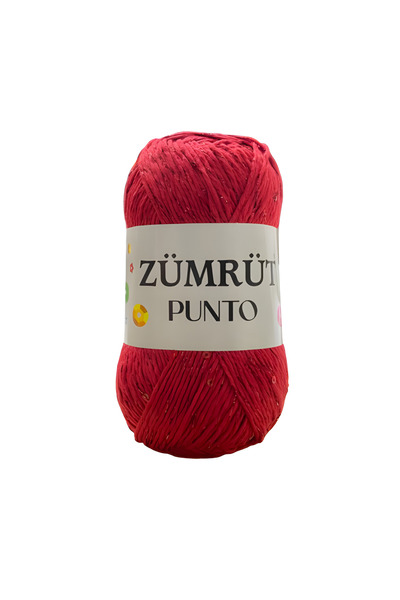 Zümrüt Punto Simli Pullu Koton Cotton El Örgü İpi 100 gr
