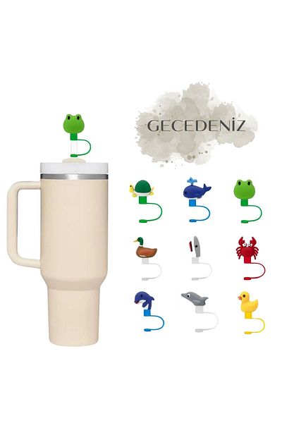 GECEDENİZ Pipette Stopper Thermos Three Dimensional Frog