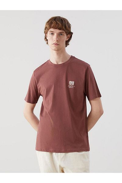 LC Waikiki Ανδρικό μπλουζάκι XSIDE Crew Neck Απλό χτενισμένο βαμβακερό