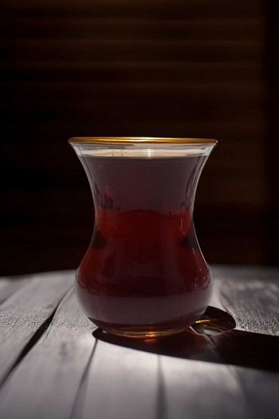 Paşabahçe Aurora 6-Piece Gilded Tea Glass - 155 Cc