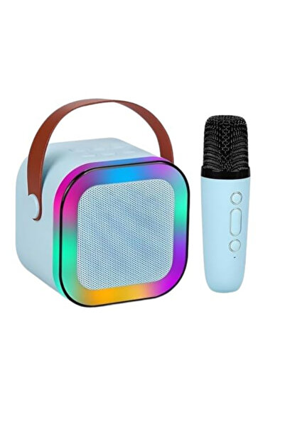 Teknoloji Gelsin K12 Kablosuz Bluetooth Hoparlör Karaoke Mikrofon 5 Ses Efektli Rgb Hd Stereo Ses Usb/Sd/FM