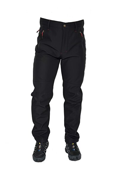 DRC Outdoor Erkek Içi Polarlı Tactical Outdoor Su Geçirmez Siyah Softshell Pantolon