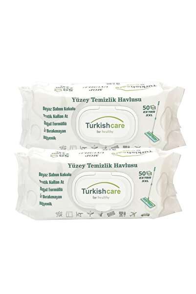 Turkishcare Yüzey Temizlik Havlusu 50'li Ikili Set