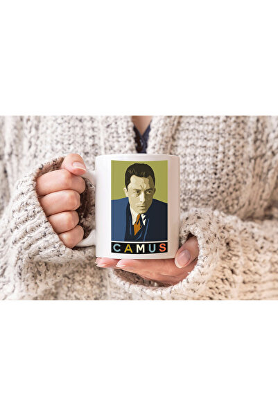 MODA كوب بورسلين هدية مطبوع من ألبرت كامو
