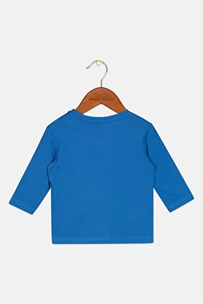 s.Oliver Toddlers Boy Long Sleeve Embroidered Logo T-Shirt, Blue