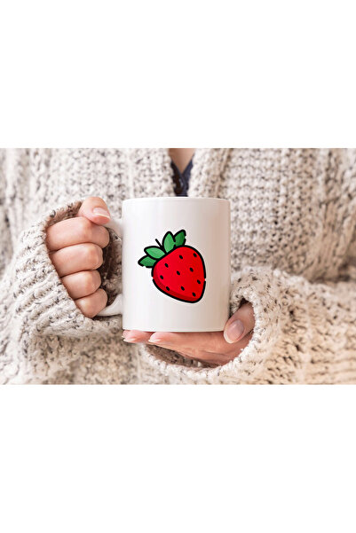 MODA Strawberry Printed Gift Porcelain Mug