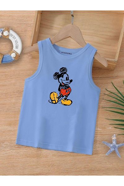 BENROMA 1 tricou este un cadou pentru achiziții de 6 și mai sus în coș - Tricou fără mâneci pentru copii cu imprimeu cu personaje de desene animate