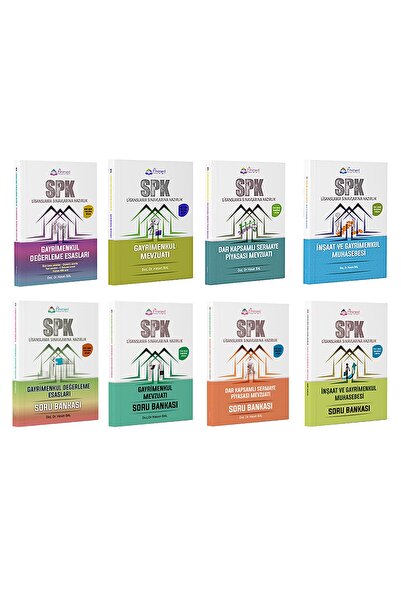 Finansed Yayınları Finansed SPK Gayrimenkul Grubu Konu + Soru 8 li Set Finans...