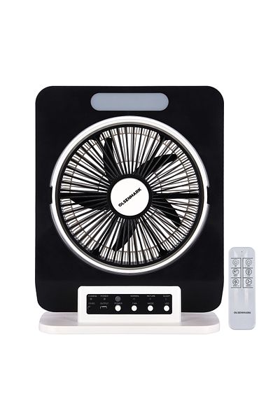 Olsenmark 12" Rechargeble Box Fan - Portable | 7Ah Battery | OMF1795