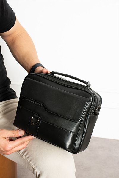 NahitaTyana Genuine Leather Men's Handbag, Shoulder Bag, Crossbody Bag, Briefcase