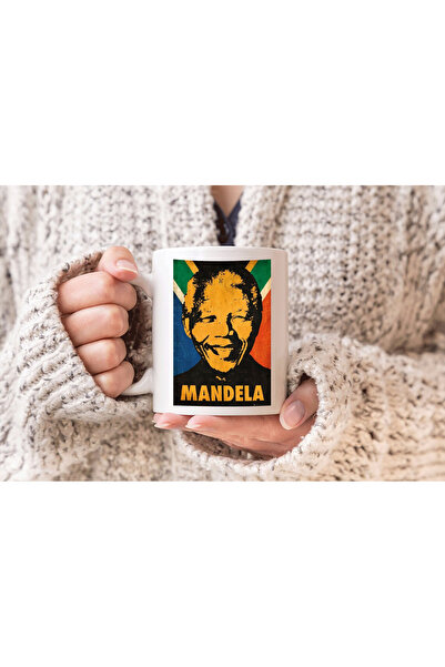 MODA كوب بورسلين هدية مطبوع عليه نيلسون مانديلا