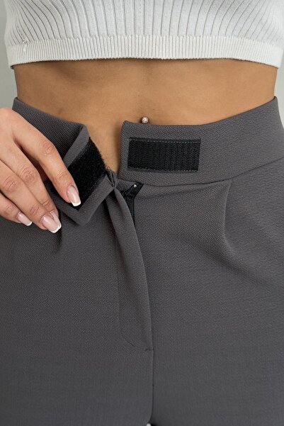 moda armanc Women's High Waist Velcro Closure Lycra Antacid Palazzo Pants - Casual Comfortable Fit