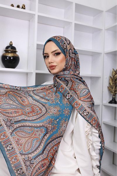 HAR-UM Ticaret شال ناعم من القطن بنمط عرقي قديم