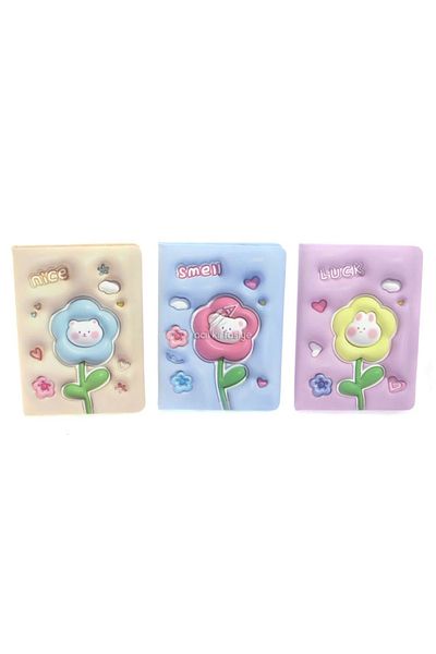 Mikro Puffy Pf-40 Flowers Notebook 13X18 96Yp.
