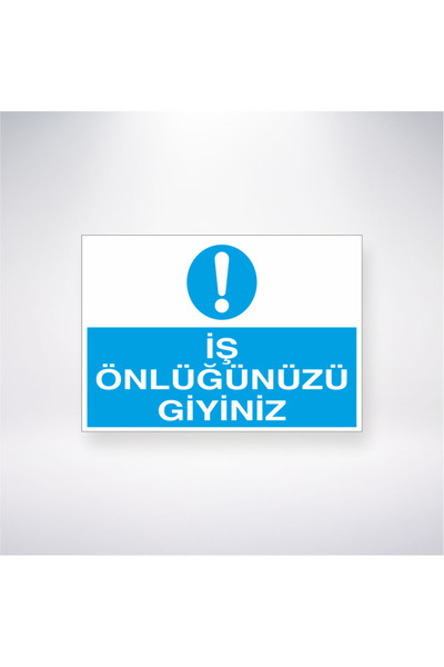 Reysa Tasarım ارتدي مريلة العمل الخاصة بك مقاس 21 × 28 ملصق لاصق لسلامة العمل...