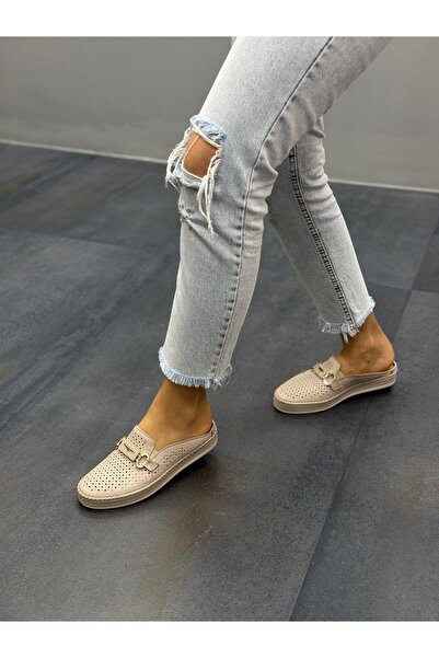 DİVA Vizon Δερμάτινο Laser Γυναικείο Daily Παντόφλες