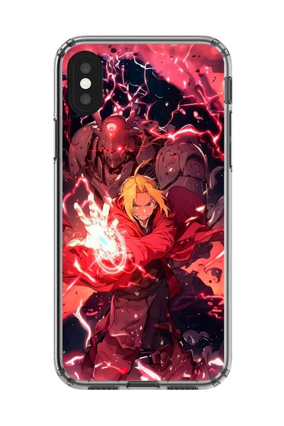 Dali Design حافظة شفافة متوافقة مع هاتف iPhone XS بتصميم Fullmetal Alchemist 1