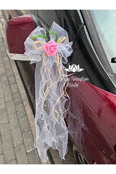 ecrin tuhafiye hobi 10 Adet Düğün Arabası Süsü Gelin Arabası Orkide Konvoy Sü...