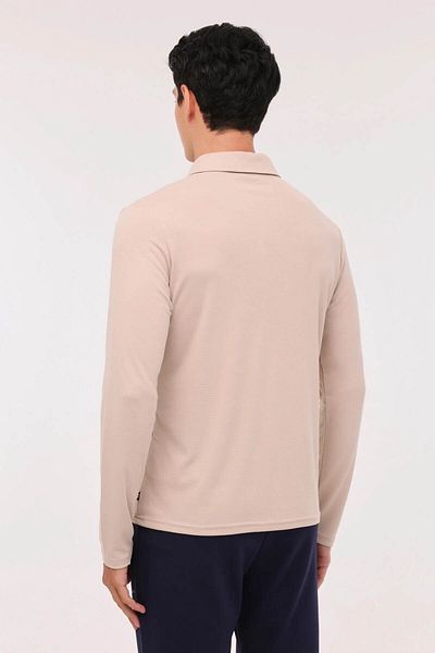 lumberjack Ανδρικό μακρυμάνικο μπλουζάκι ML ZEYN 15ITL510 4PR BEIGE