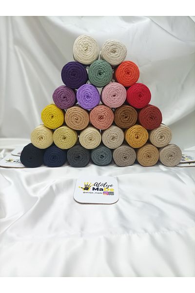 hobby club PP Macrame No:4 Πολυεστερικό Πλεκτό Σχοινί 200gr 230m Premium Quality 120-Orange