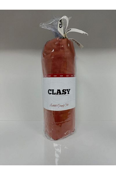 Clasy طقم ملاءات مرنة فردية من Ranforce - لون قرميدي