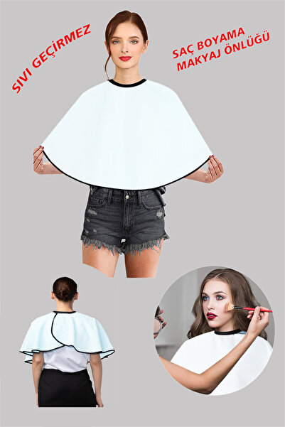 KAŞIKBEY Make up Makyaj Saç Boyası Önlüğü Su Sıvı Geçirmez Saç Serumu Toniği ...