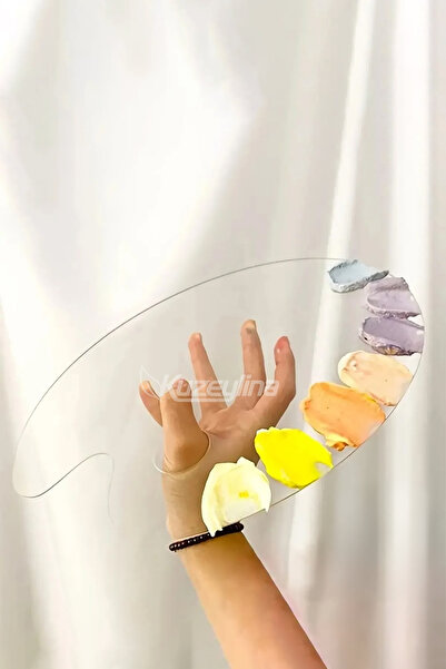 Kuzeylina 20x30 см прозрачна плексигласова палитра за рисуване - маслена гваш акрилна палитра за рисуване