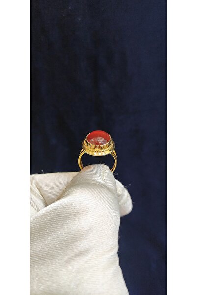 Yıldız Sarraf 14 Ayar Altın Akik Taşlı Yüzük