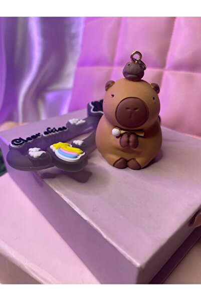 TATLIŞ Popüler sevimli karakter capybara anahtarlık çeşitleri (1adet) hediyel...