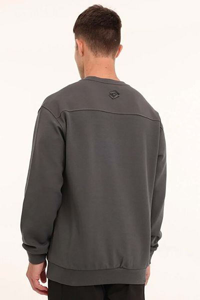 Lotto M-Horton C Neck Swt T-Sht Long Sleeve T-Shirt Men's T-Shirt Smoked