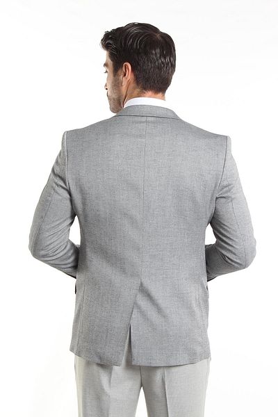 intersivin İntersivin Slim Fit 6 Drop Lycra Full Lined Men's Blazer Single Jacket