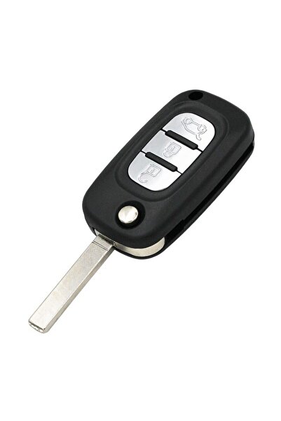 GMA KEYS Renault Fluence Megane3 - Telecomandă pentru mașină cu 3 butoane, recipient pentru chei auto cu capac gol, prima calitate