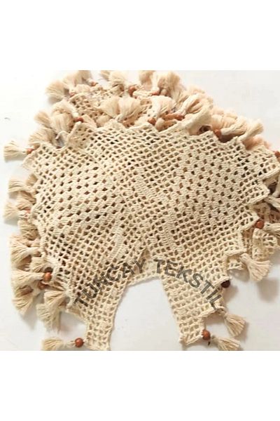 TUNCAY TEKSTİL 5-Piece Strawberry Handmade - Ready Knitted Handmade