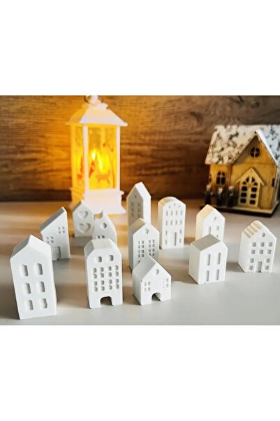 Minik Mucizeler 12 adet mini ev biblolar sevgiliye alınabilecek dekoratif evler