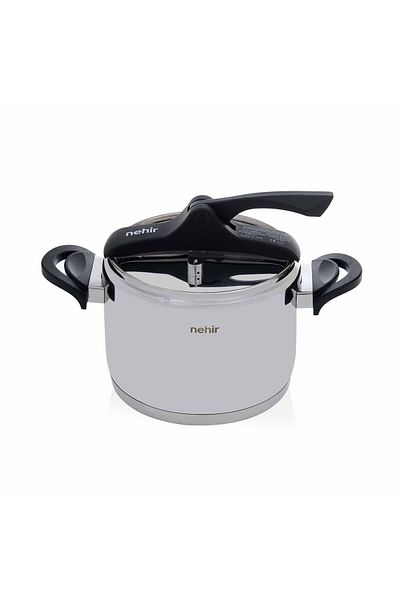 Nehir Silver Trend Pressure Cooker - 6 Lt