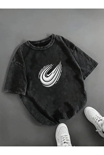 PENTHİLUS Fast Voley Printed Tie-Dye Oversize T-Shirt