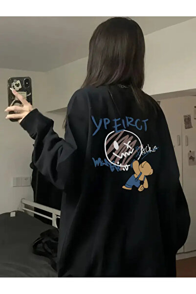 Nebulaa Tekstil NEBULAA Μακρυμάνικο μπλουζάκι με χαριτωμένο σχέδιο αρκούδας κ...