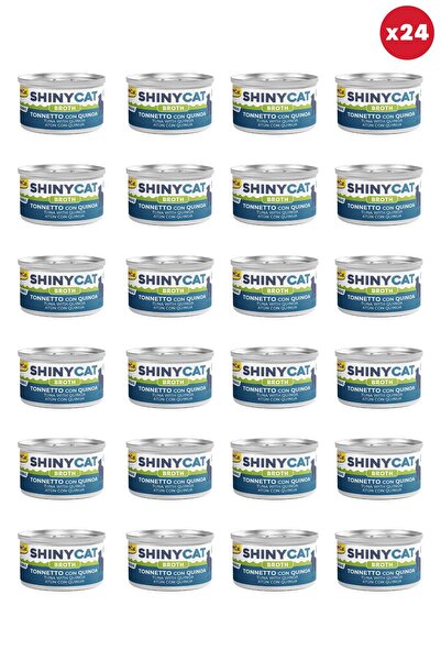 Gimcat Shiny Cat Jöle İçersinde Kinoalı Ton Balığı Yetişkin Kedi Konservesi 7...