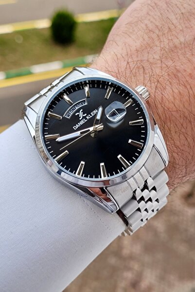 Daniel Klein Kadranı Siyah Kordonu Gri Renk Ayarlanabilir Kordonlu 42 mm Erke...